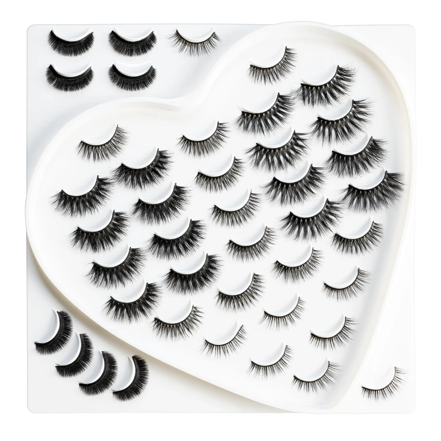 3D Volume Fluffy False Eyelashes 21pairs