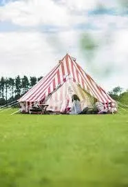 5m Bell Tent 'Summer Fete' 285gsm 100% Natural Canvas