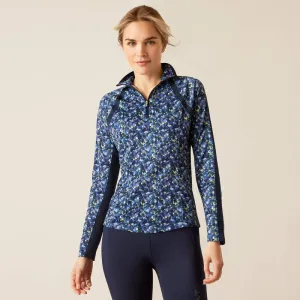 Ariat Women's Blue Scribble Sunstopper 3.0 Baselayer