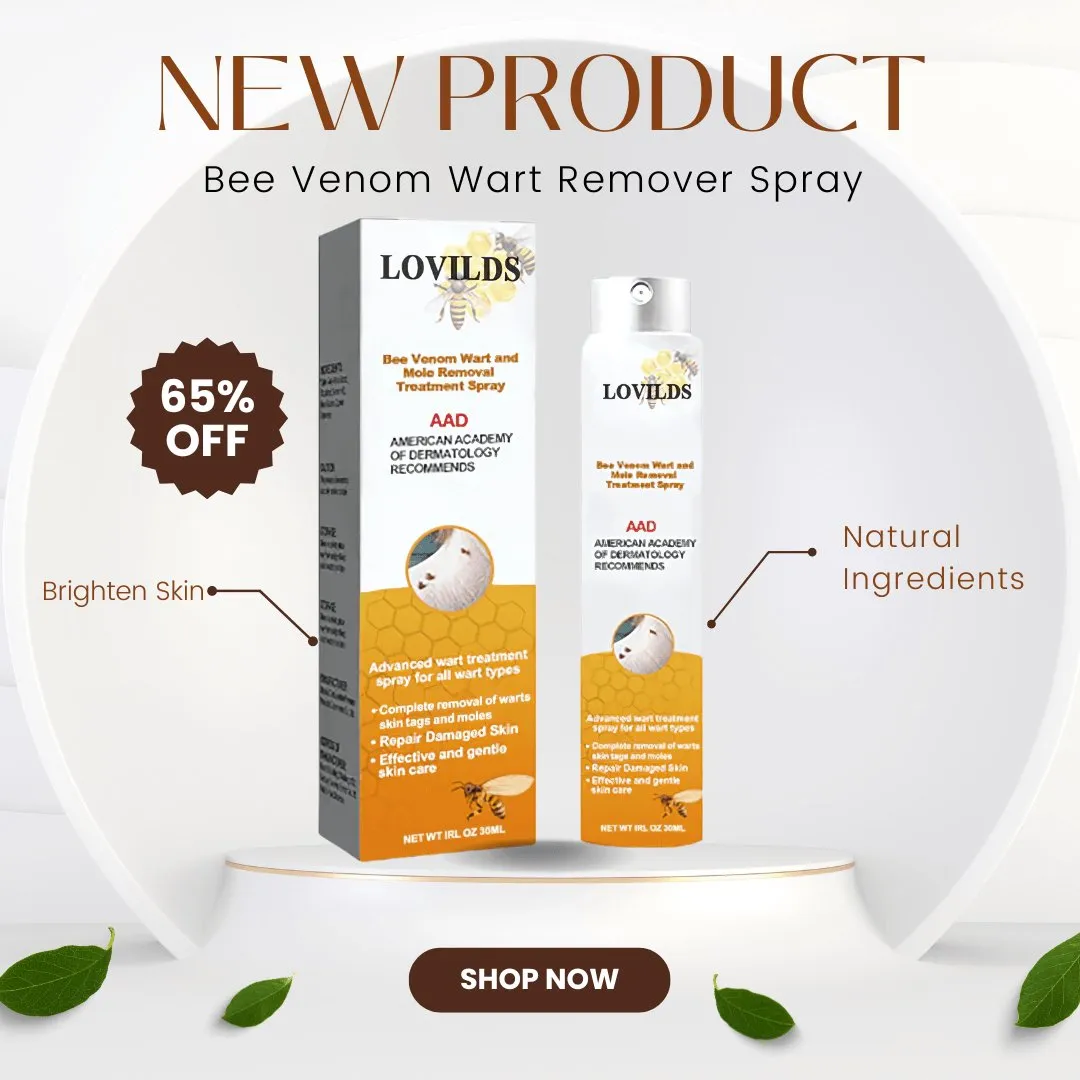 Bee Venom Wart Remover Spray - Natural and Effective 120Gm Solution for All Skin Types