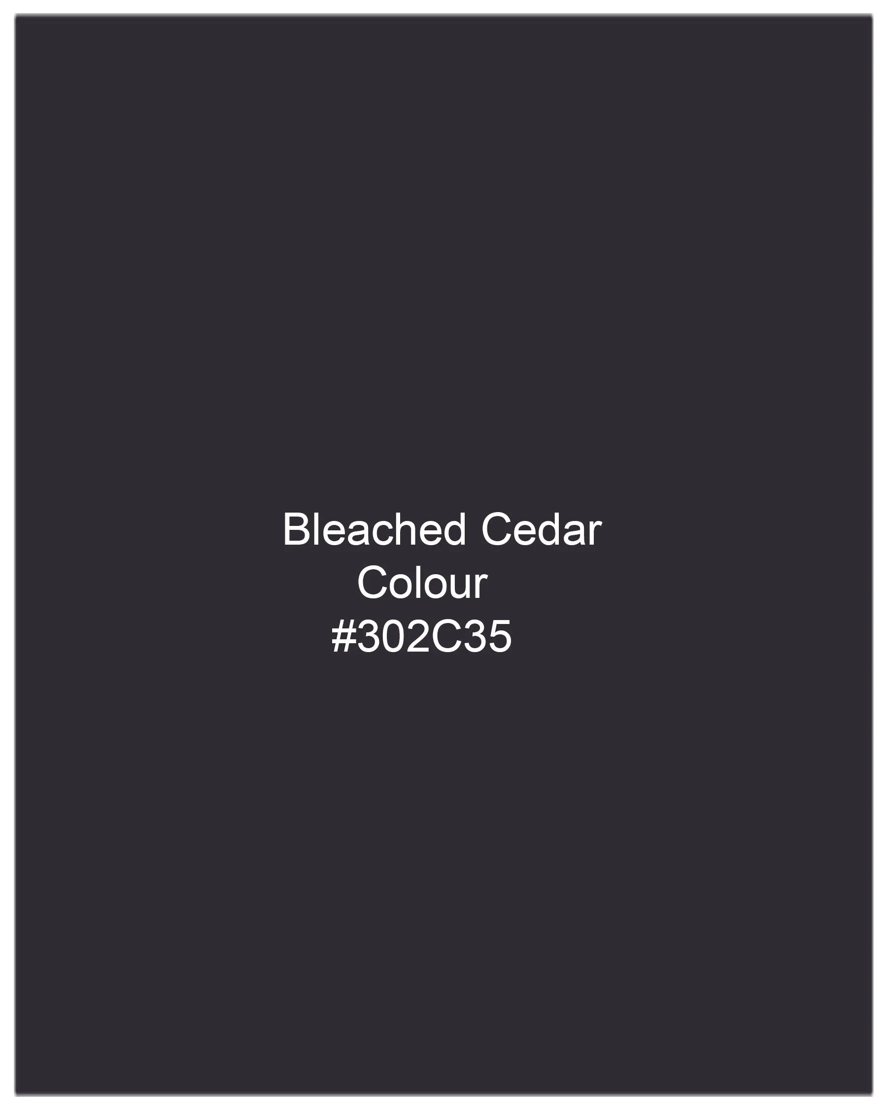 Bleached Cedar Black Premium Cotton Shirt