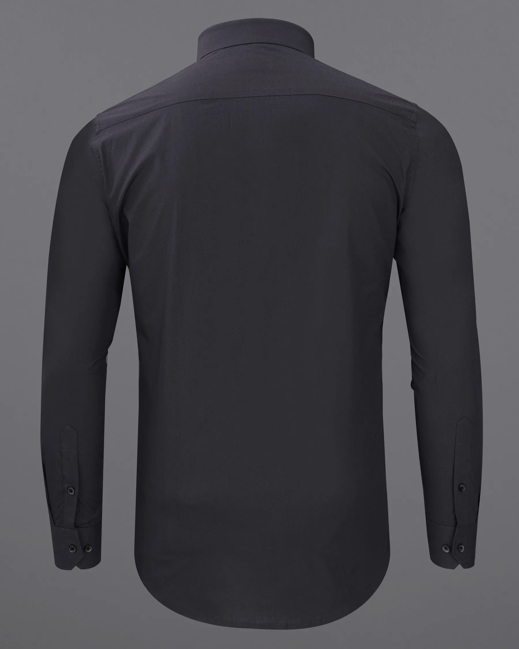 Bleached Cedar Black Premium Cotton Shirt