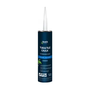 Bostik Tub & Tile Siliconized Sanded Caulk - 10.1 oz