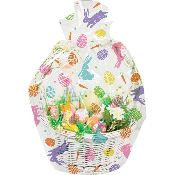 Bulk Easter Bunny and Eggs Easter Basket Bags (12 per Case)