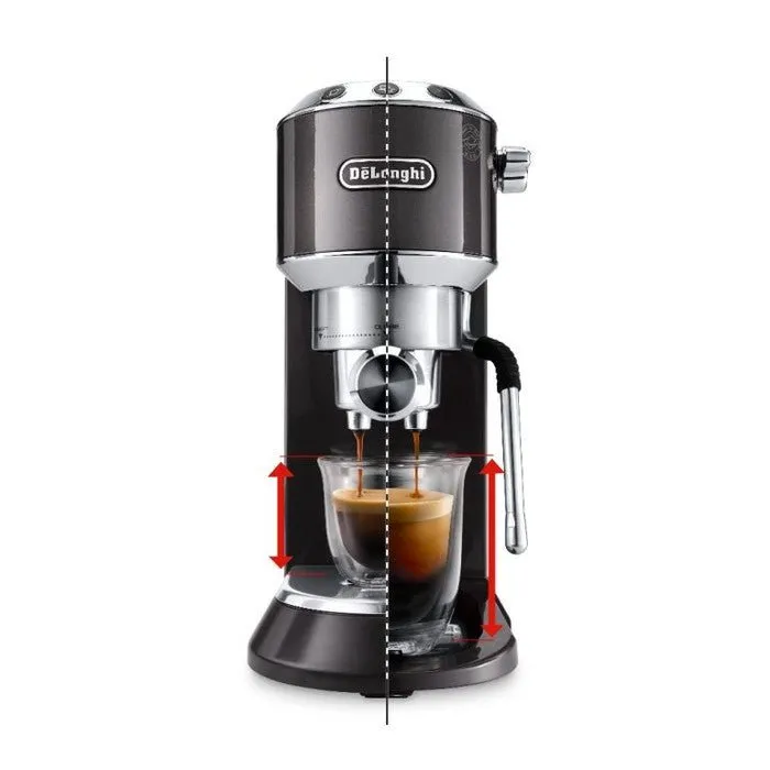 DeLonghi EC885.GY Dedica Arte Manual Espresso Coffee Machine Grey