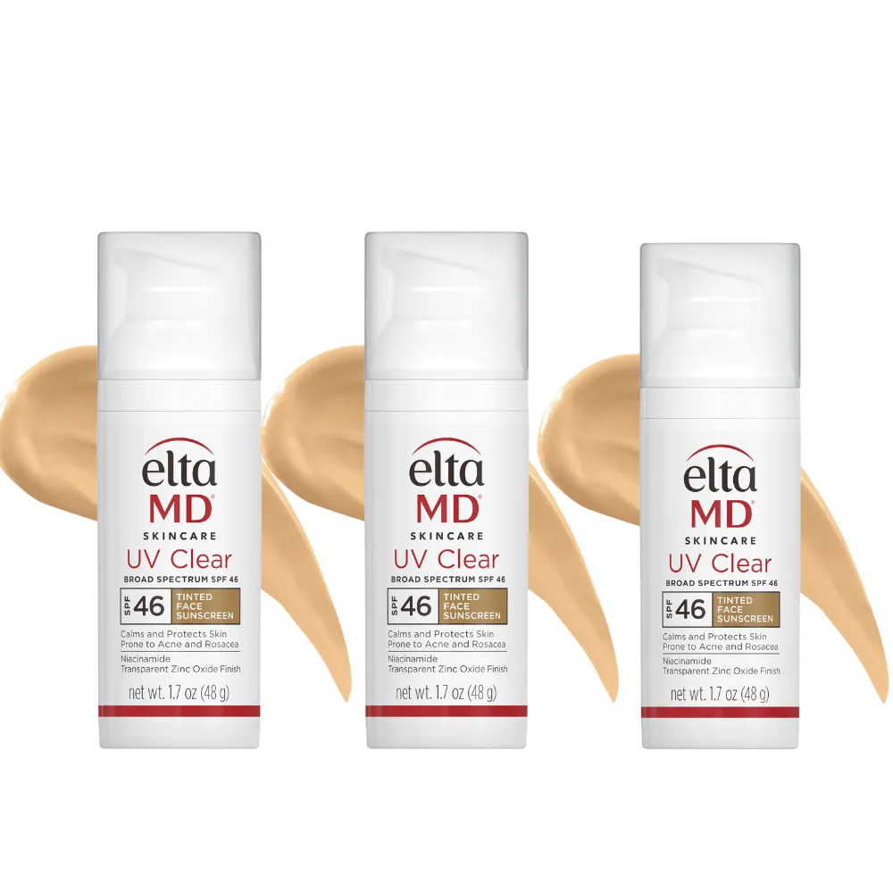 EltaMD UV Clear Tinted Broad-Spectrum SPF 46 3-Pack ($135 Value)