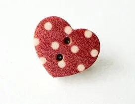 Heart dot, shawl pins