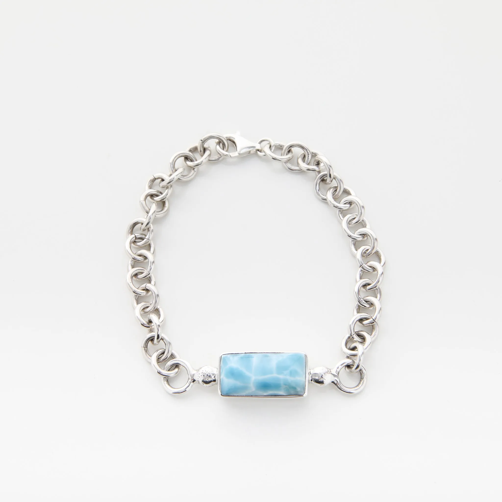 Larimar Boyfriend Bracelet