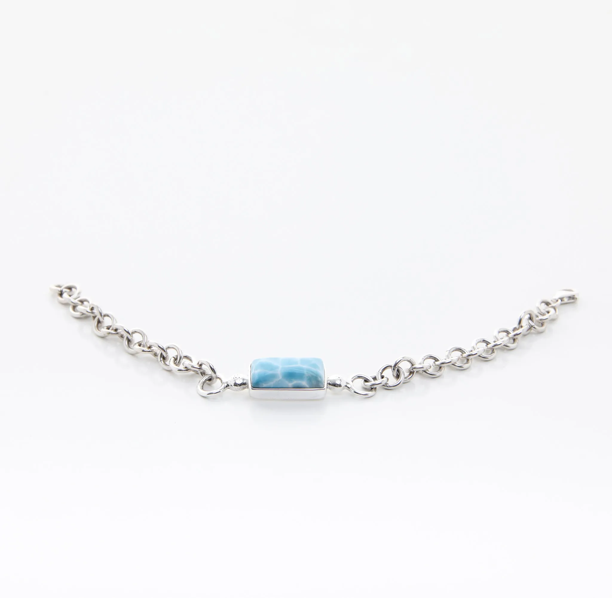 Larimar Boyfriend Bracelet