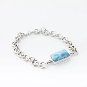 Larimar Boyfriend Bracelet