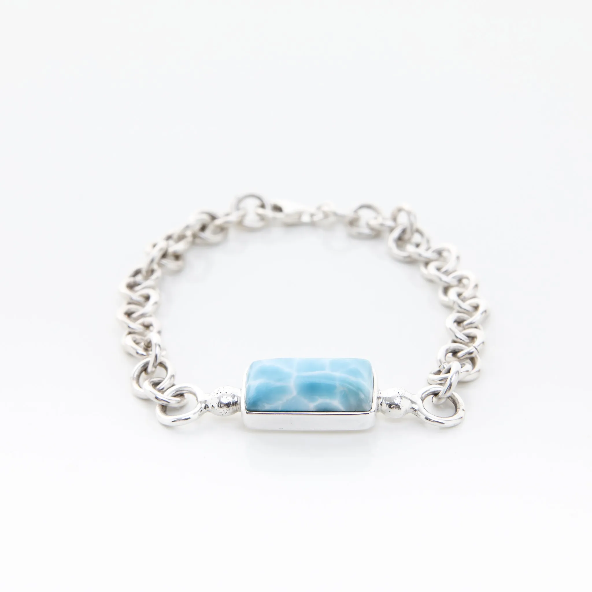 Larimar Boyfriend Bracelet