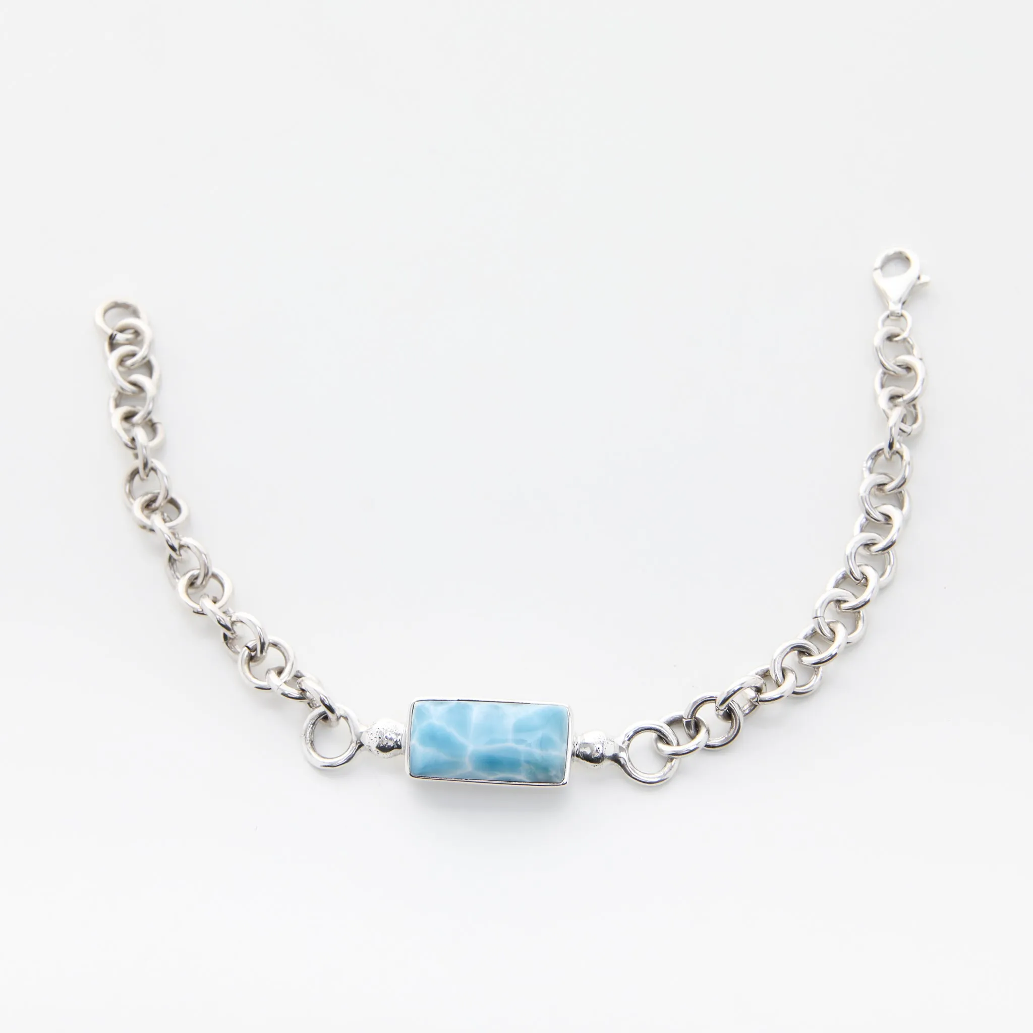 Larimar Boyfriend Bracelet