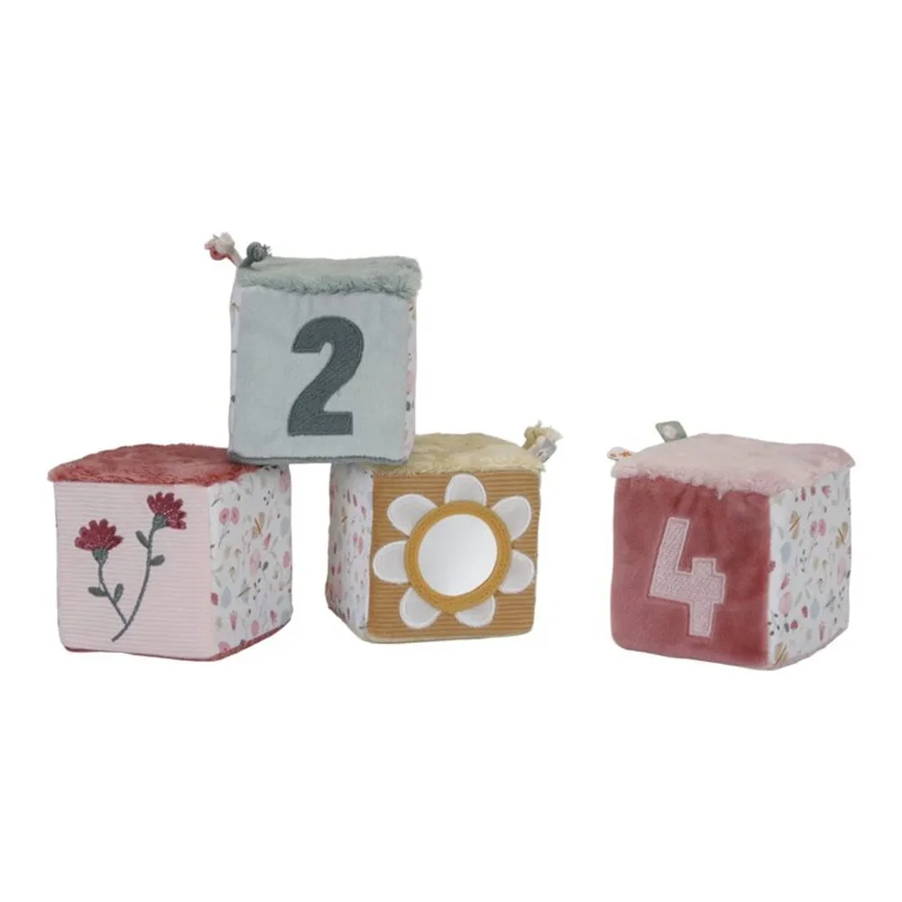 Little Dutch Set of Four Cubes - Flowers and Butterflies