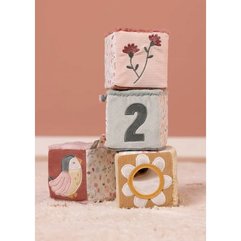 Little Dutch Set of Four Cubes - Flowers and Butterflies