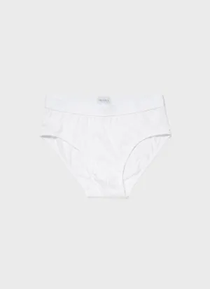 Men's Superfine Cotton Briefs in White