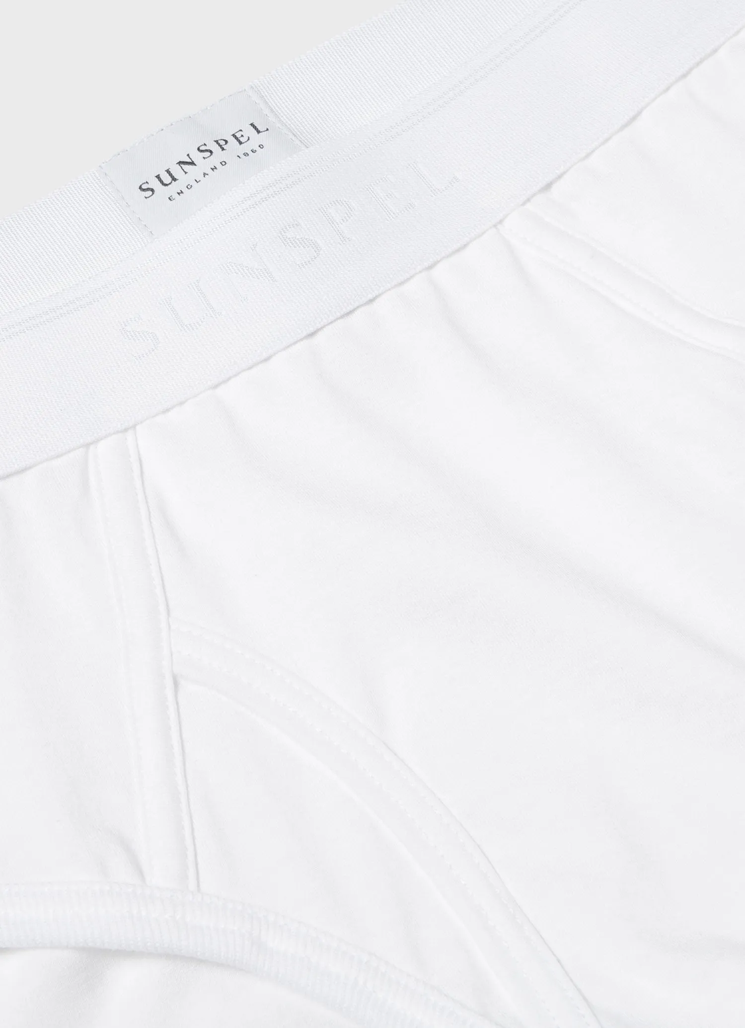 Men's Superfine Cotton Briefs in White