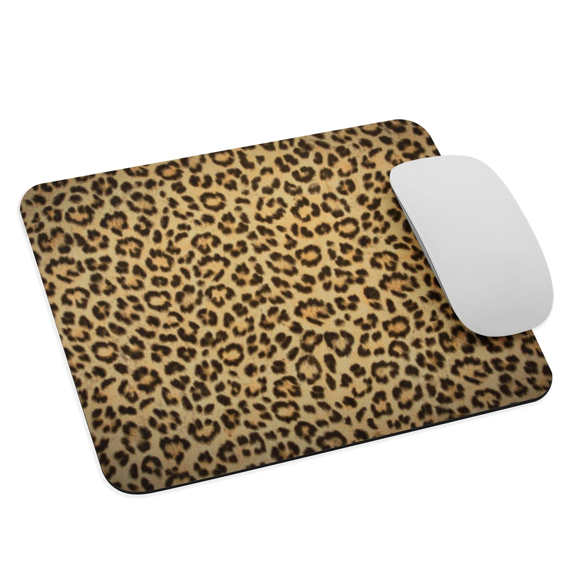 Padded Non-Slip Mousepad - Leopard Pattern