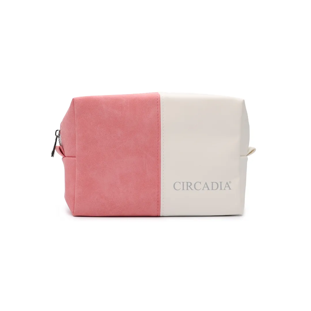 Pink & White Cosmetic Bag