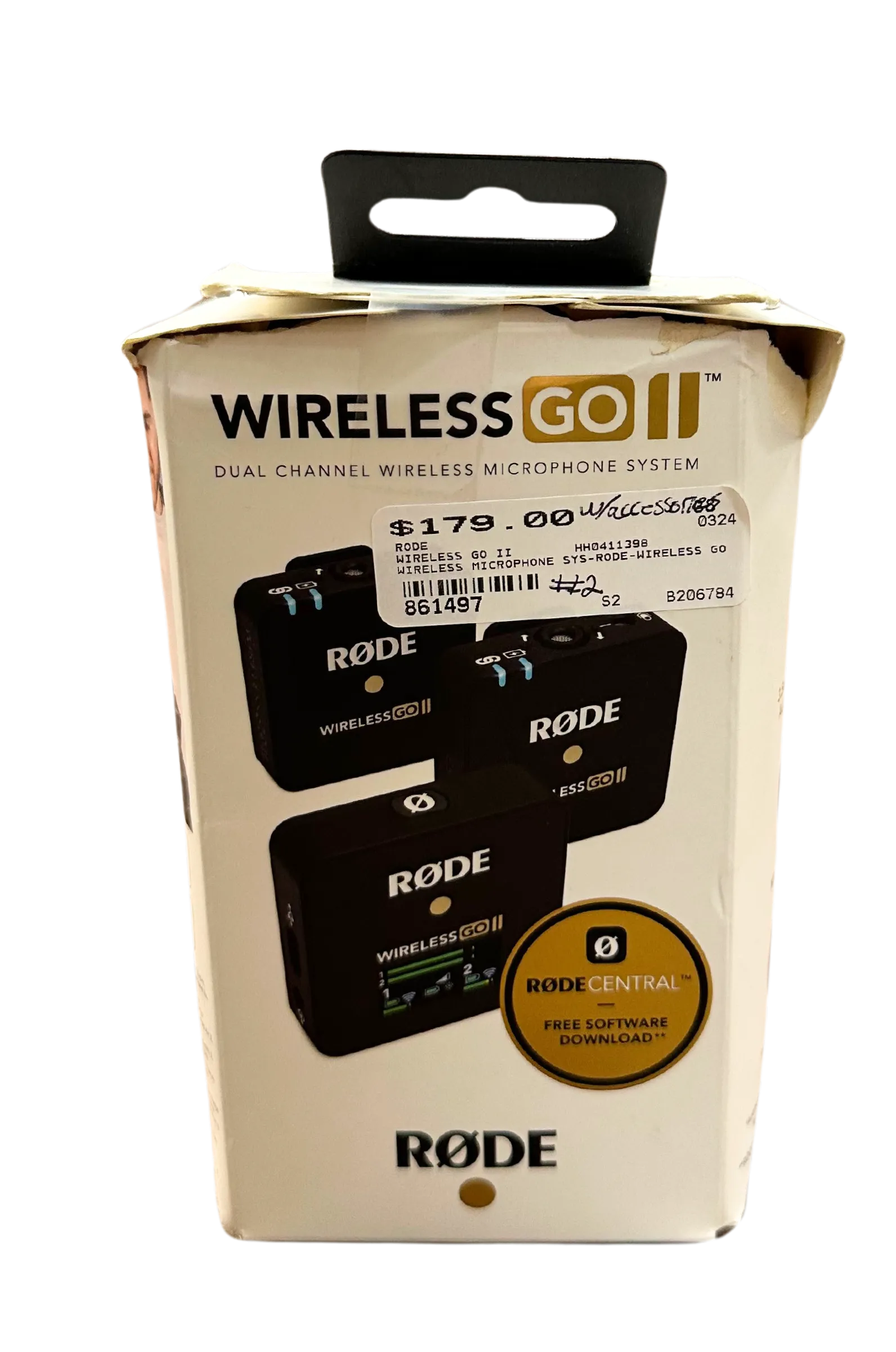 R?DE Wireless GO II Dual Channel Wireless System W/ Built In Microphones