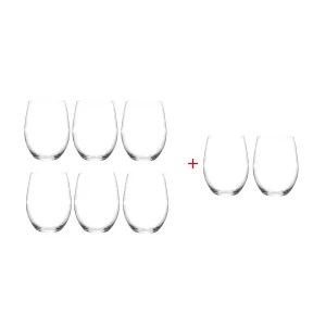 Riedel O Wine Tumbler Viognier/Chardonnay Glass Value Pack 335ml (Buy 6 Get 8)