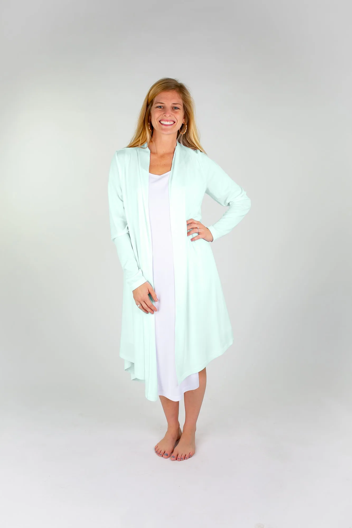 Sea Glass Green - Coolin' It Cardi Coverup