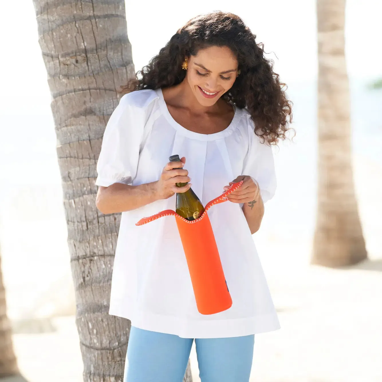 SEA STAR ORANGE - WINE TOTE