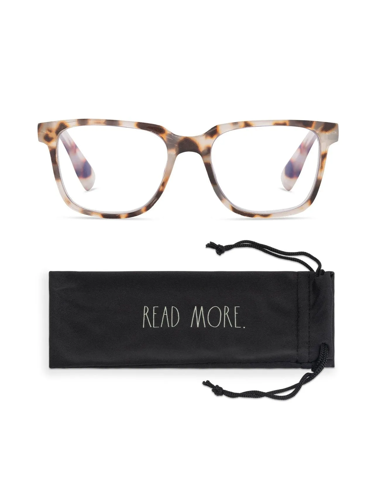 VELMA Blue Light Blocking Reading Glasses with READ MORE Signature Font