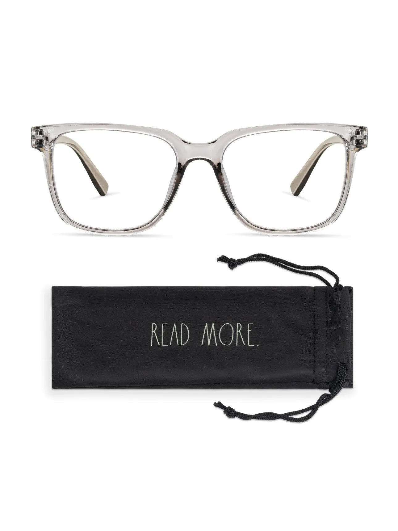 VELMA Blue Light Blocking Reading Glasses with READ MORE Signature Font