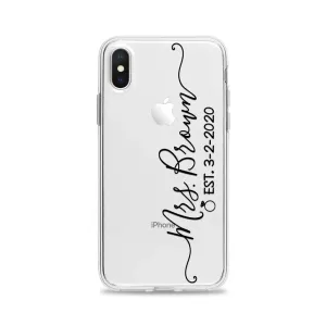 Wedding Date Bride Name Custom  Slim Soft Cases